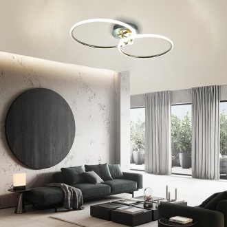 NEDES - LED stropní svítidlo s dálkovým ovladačem 48W - TB1300/BG