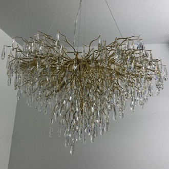 NEDES - Luxusní závěsný křišťálový lustr 11 x G9 - CA061/1000L