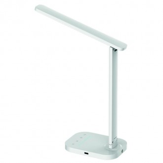 NEDES - LED lampa KIARA 7W stmívatelná s USB + noční světlo + časovač - DL4304/W