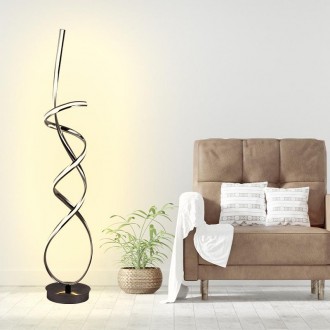 NEDES - LED designová stojací lampa 80W - JF2302/CH