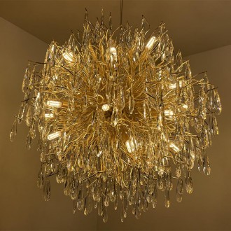 NEDES - Luxusní závěsný křišťálový lustr 24 x G9 - CA061/800G