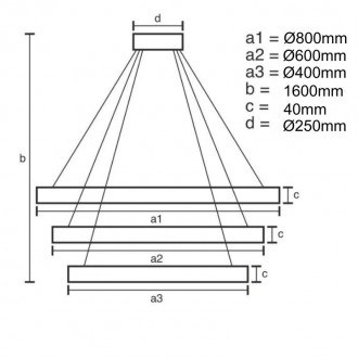 NEDES - LED svítidlo + dálkový ovladač 45W - J4360/G