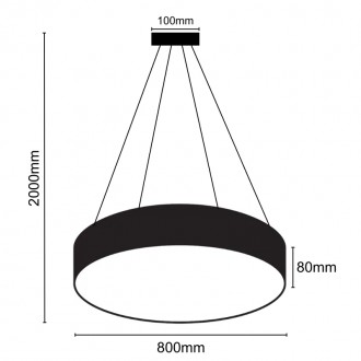 NEDES - LED svítidlo 70W / 4000K - LCL7122-H