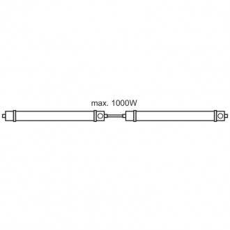 NEDES - LED nadpojovací svítidlo + senzor 36W / IP65 /1200 / 4000K - LNL322/1S
