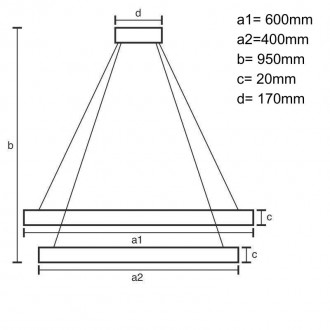 NEDES - LED svítidlo + dálkový ovladač 75W - J4307/B