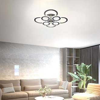 NEDES - LED stropní svítidlo s dálkovým ovladačem 200W - J3347/B