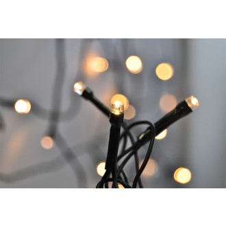 Solight LED venkovní vánoční řetěz, 400 LED, 20m, přívod 5m, 8 funkcí, IP44, teplá bílá