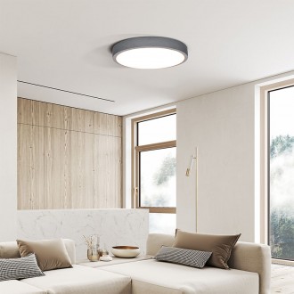 Solight LED osvětlení s dálkovým ovladačem Grey , 48W, 3360lm, 38cm, změna chromatičnosti, stmívatelné