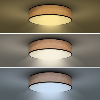 Solight LED osvětlení s dálkovým ovladačem Brownie, 48W, 3360lm, 40cm, změna chromatičnosti, stmívatelné