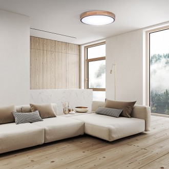 Solight LED osvětlení s dálkovým ovladačem Iron Oak, 60W, 4200lm, 51cm, změna chromatičnosti, stmívatelné