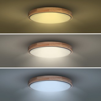 Solight LED osvětlení s dálkovým ovladačem Iron Oak, 60W, 4200lm, 51cm, změna chromatičnosti, stmívatelné