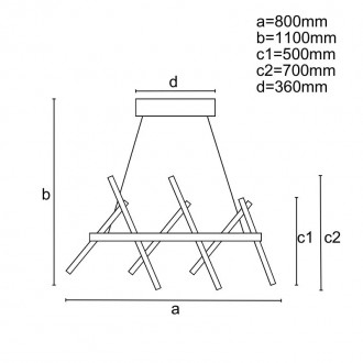 NEDES - LED svítidlo + dálkový ovladač 80W - J4356/B