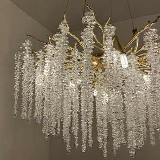 NEDES - Luxusní závěsný křišťálový lustr 13 x G9 - CA021/800
