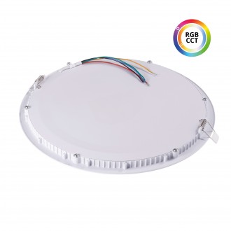 T-led - LED panel 24V 36W RGBCCT 24KW36 kulatý Barva krytu: Bílá, Varianta: LED panel 24V 36W RGBCCT 24KW36 kulatý, Barevná teplota (К): RGBCCT