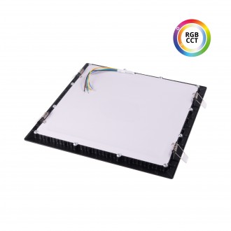 T-led - LED panel 24V 36W RGBCCT 24HB36 čtverec Barva krytu: Černá, Varianta: LED panel 24V 36W RGBCCT 24HB36 čtverec, Barevná teplota (К): RGBCCT