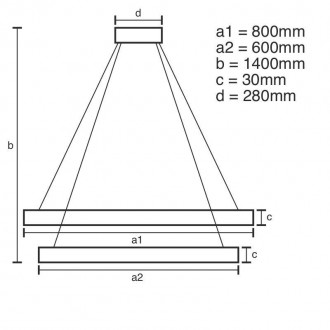 NEDES - LED svítidlo + dálkový ovladač 160W - J6354/CH