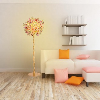 NEDES - Luxusní křišťálová stojací lampa 5 x G9 - CA032/F