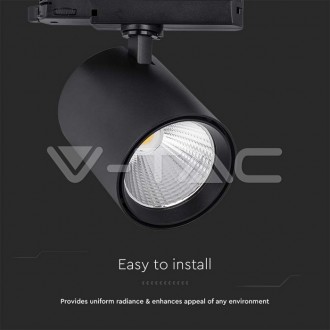 V-TAC Kolejnicové TRACK LED svítidlo 35W-3000Lm-černé-VT-4235 VT-4235