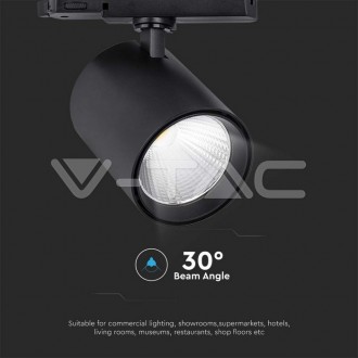 V-TAC Kolejnicové TRACK LED svítidlo 35W-3000Lm-černé-VT-4235 VT-4235