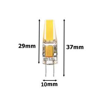 T-led - LED žárovka G4 COB3W Varianta: Teplá bílá, Barva_Svetla: Teplá bílá, Napětí (V): 12 V