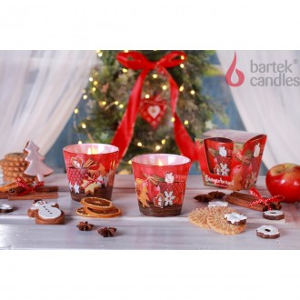 VÁNOČNÍ SVÍČKA Bartek Candles Cinnamon+Apple 115g