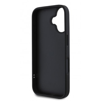 Karl Lagerfeld 3D Rubber Karl and Choupette Zadní Kryt pro iPhone 16 Black