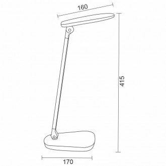 NEDES - LED lampa AMY 5W stmívatelná - DL1207/W