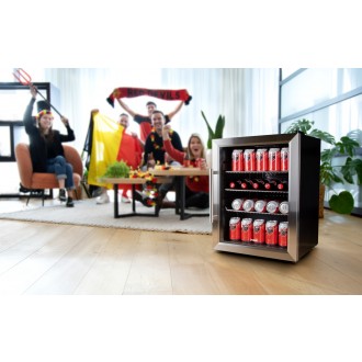 Barová lednice s skleněnými dveřimi - 60 l - DOMO DO91609BK
