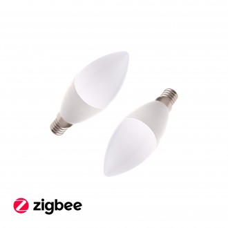 T-led - SMART LED žárovka E14 Zigbee RGBCCT ZB5W Varianta: RGB + Teplá bílá, Napětí (V): 230 V