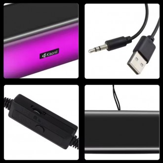 Kisonli i-630 reproduktor - Bluetooth, AUX, 2x3W, Černá