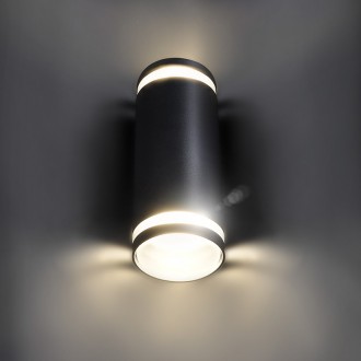 Solight LED venkovní nástěnné osvětlení Potenza, 2x GU10, černá Stupeň krytí (IP): IP54