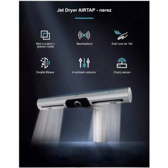 Jet Dryer AIRTAP kulatá Lesklý chrom