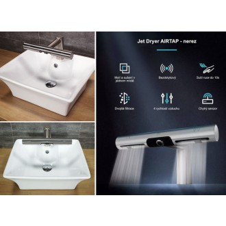 Jet Dryer AIRTAP kulatá Lesklý chrom