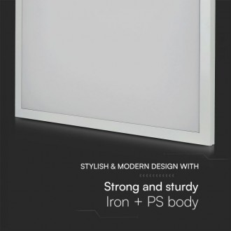 V-TAC LED panel 36W 6500K 2X1 60X60cm přisazený, čvercový, bílý Barevná teplota (К): Studená bílá 6400K VT-6139