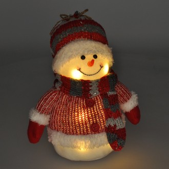 Solight LED sněhulák, 26cm, 6x LED, IP20, 3x AA Stupeň krytí (IP): IP20