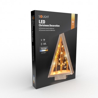 Solight LED dřevěná vánoční dekorace, zasněžené zimní květiny, 37cm, 2x AA Stupeň krytí (IP): IP20