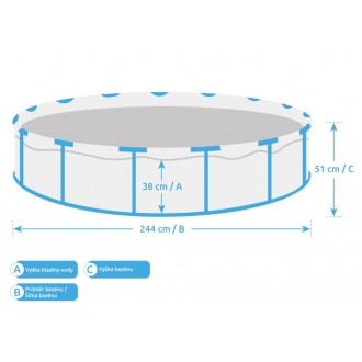 Bazén Florida 2,44 x 0,51m bez přísl.-Intex 28205NP