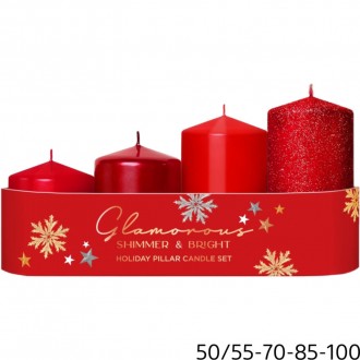 BARTEK Glamorous 50/55-70-85-100 Červený Mix 10x450g