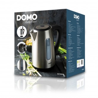 Rychlovarná konvice nerezová - DOMO DO738WK