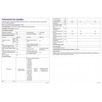Lednice s mrazákem nahoře - černá  - Primo PR157FR