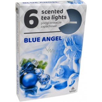 Tea Lights Modrý anděl vonné čajové svíčky 6 kusů