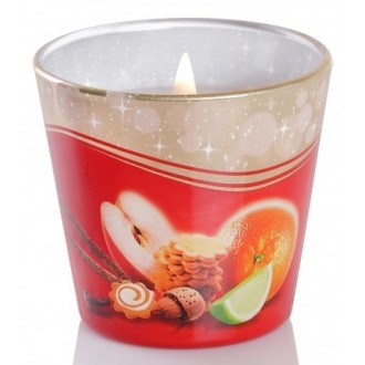 Bartek svíčka sklo 115g Christmas time