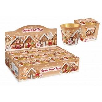 Bartek Svíčka sklo 115g Gingerbread Town