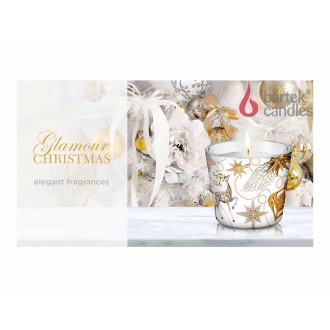 Svíčka ve skle GLAMOUR CHRISTMAS - CHARMING WHITE 115g