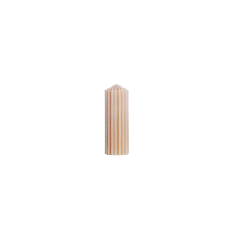 Svička Grooved candle Válec 70 x 200 mm béžova 580g