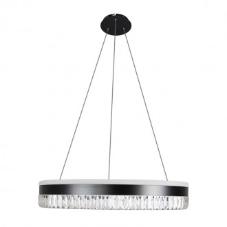 NEDES - LED luxusní závěsné křišťálové svítidlo s dálkovým ovladačem 80W - TA2302/B