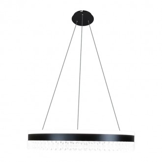 NEDES - LED luxusní závěsné křišťálové svítidlo s dálkovým ovladačem 80W - TA2302/B