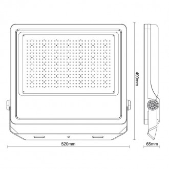 NEDES - Venkovní LED reflektor PROFI Plus 400W / 5000K - LF4029S