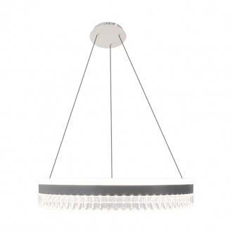 NEDES - LED luxusní závěsné křišťálové svítidlo s dálkovým ovladačem 80W - TA2302/W