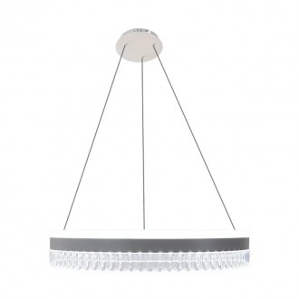 NEDES - LED luxusní závěsné křišťálové svítidlo s dálkovým ovladačem 80W - TA2302/W
